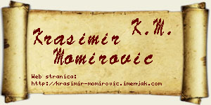 Krasimir Momirović vizit kartica